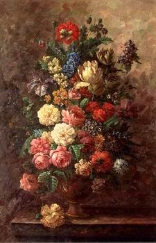 unknow artist Floral, beautiful classical still life of flowers.061 oil painting image